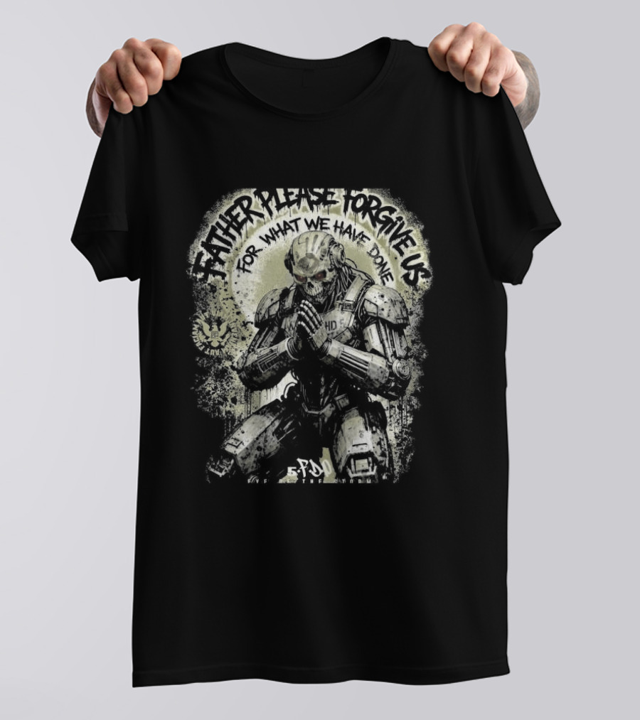 5 Finger Death Punch Father Please Forgive Us For What We Have Done Eye Of The Storm 2026 May 15 2026 T-Shirt