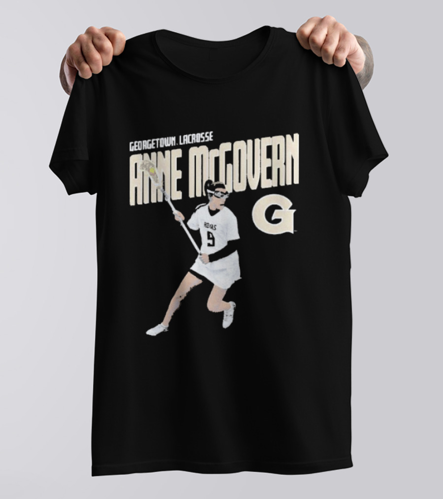 Anne McGovern Georgetown Lacrosse Player Number 9 T-Shirt