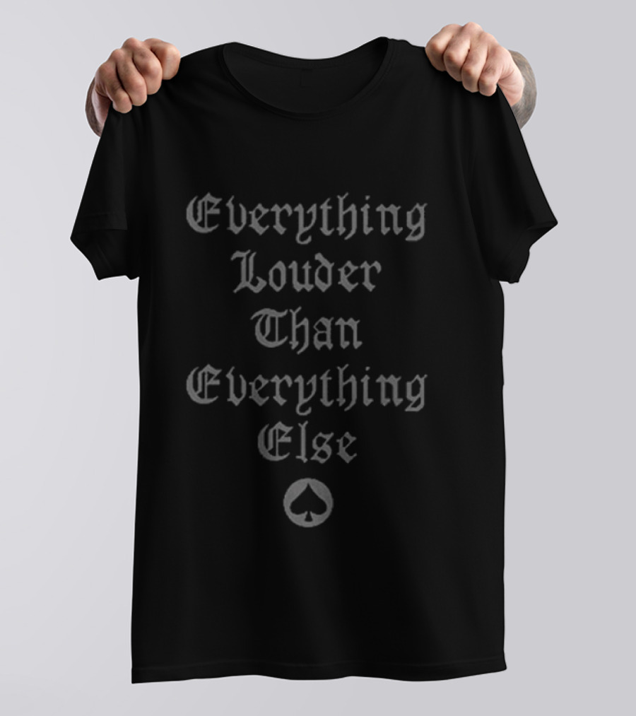 Motorhead Kiss Of Death Everything Louder Than Everything Else Spade T-Shirt
