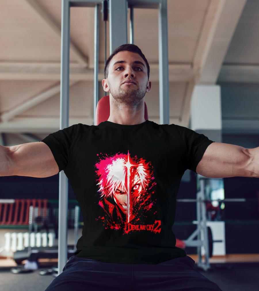 Devil May Cry 2 Dante Half Face Split T-Shirt