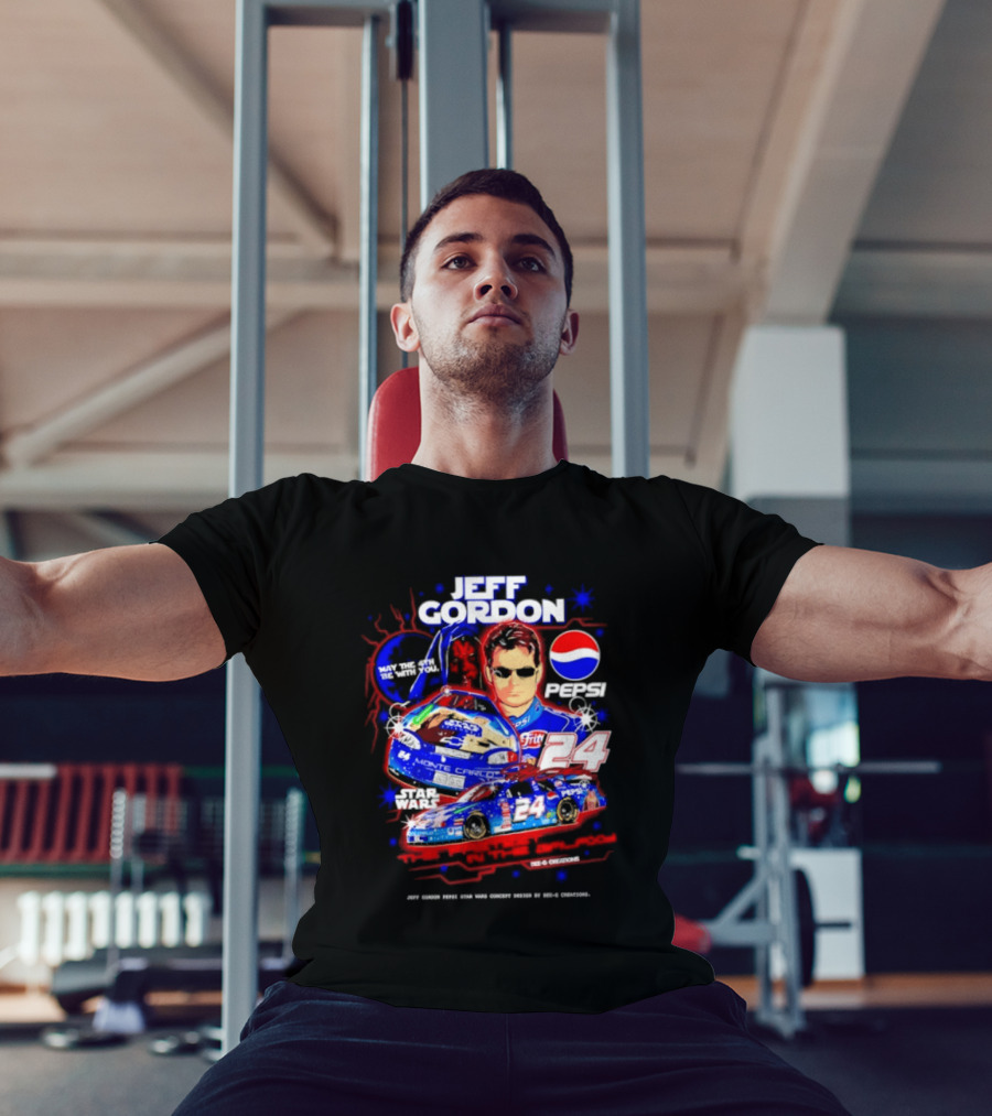 Jeff Gordon Pepsi Star Wars Monte Carlo 24 NASCAR Racing T-Shirt