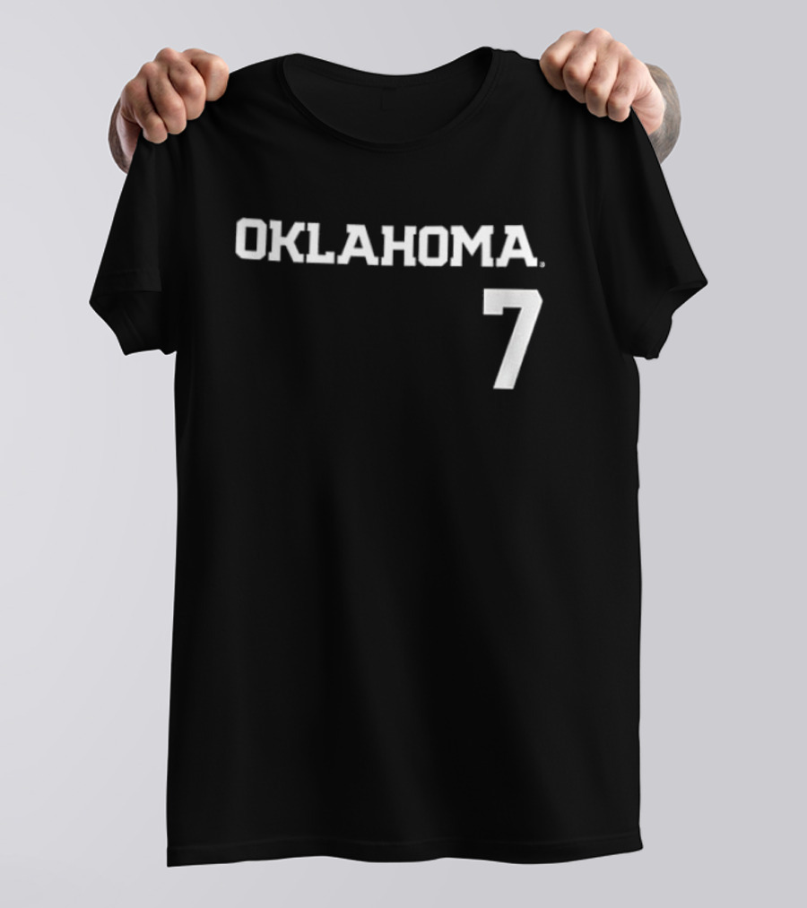 Oklahoma 7 Sooners Kasidi Pickering Softball Name And Number Two Sided T-Shirt