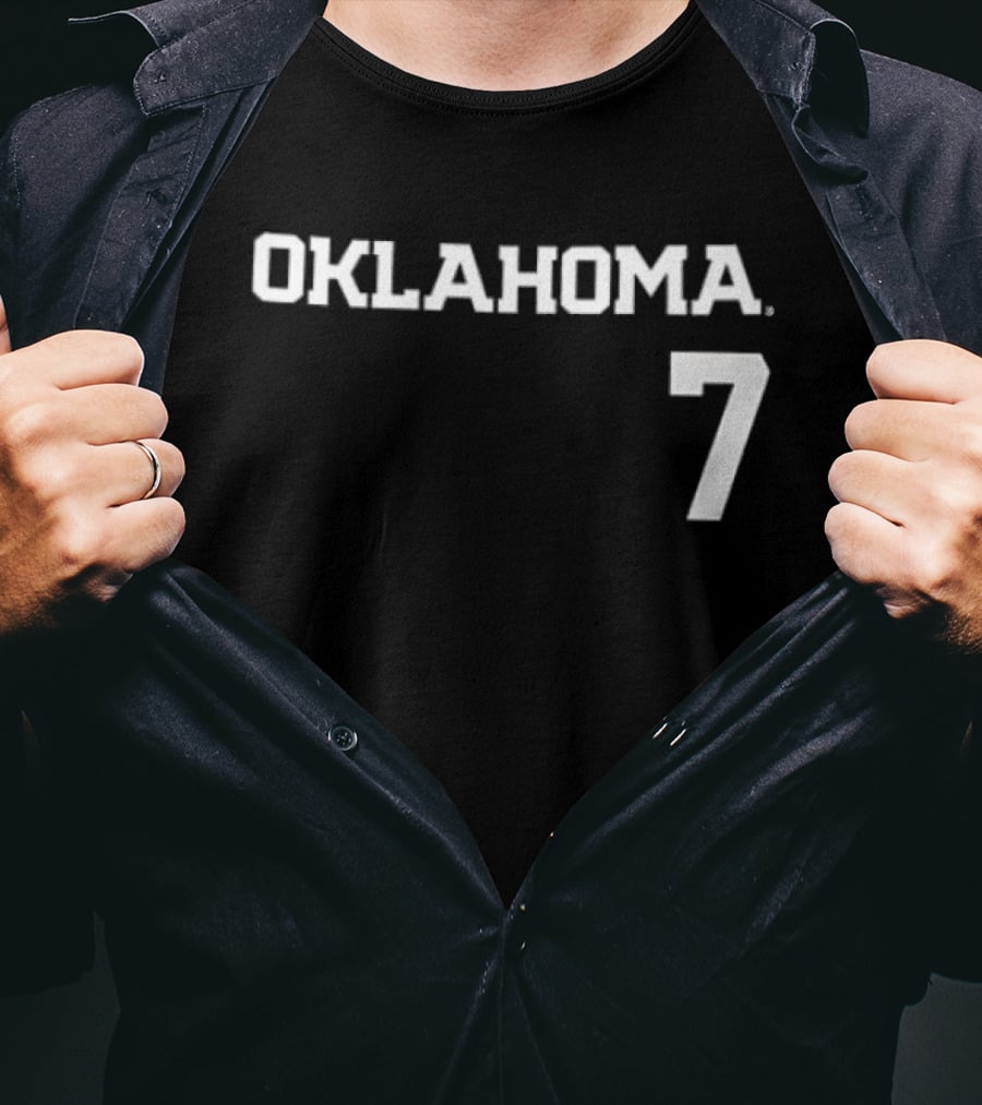 Oklahoma 7 Sooners Kasidi Pickering Softball Name And Number Two Sided T-Shirt