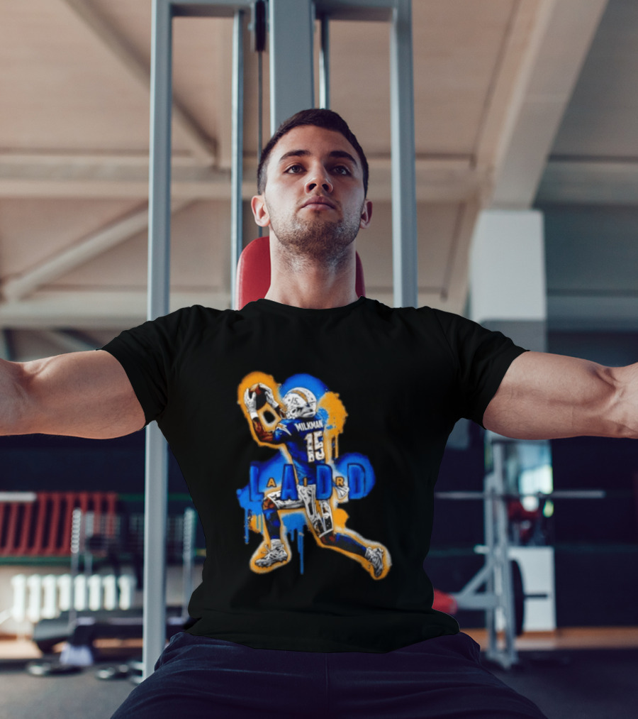 Milkman Keenan Allen 15 Ladd Air LA Los Angeles Chargers T-Shirt