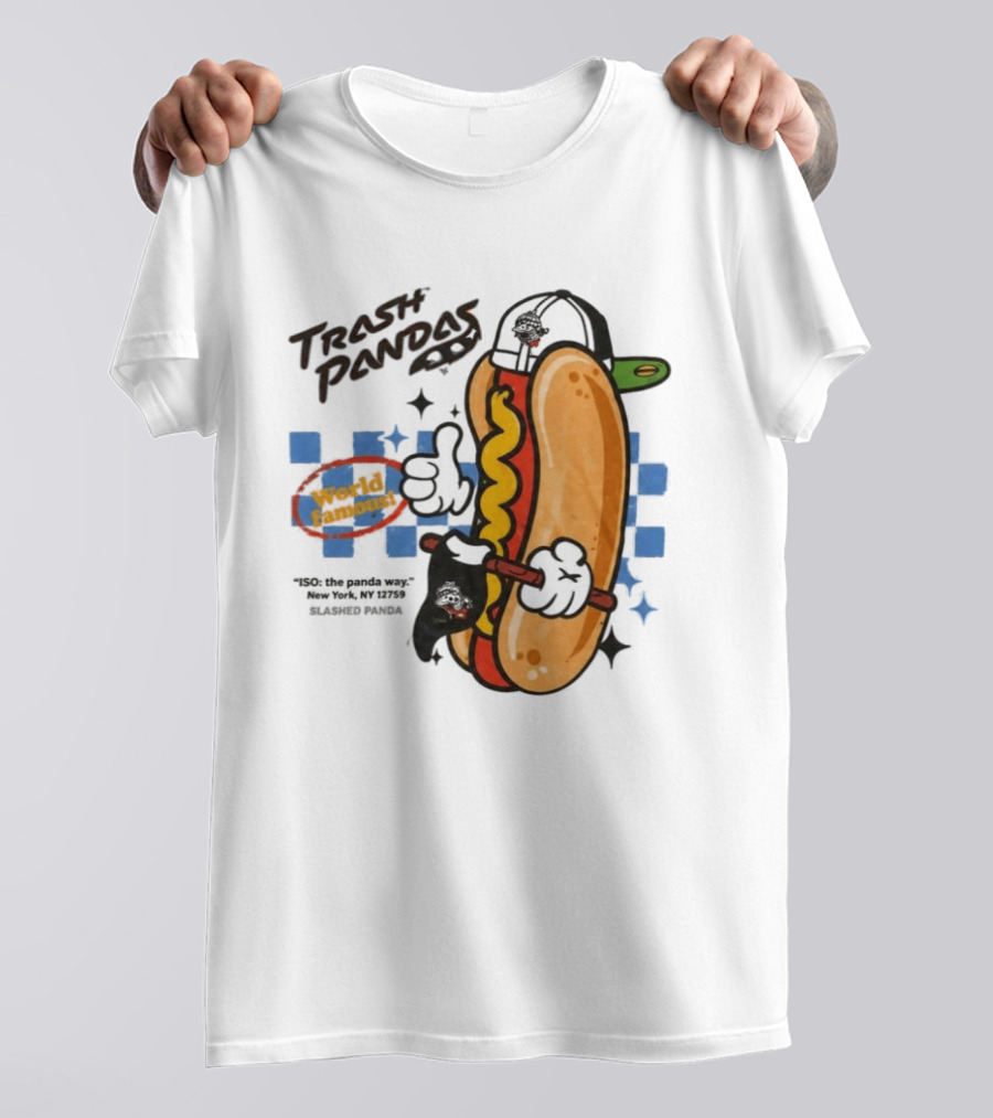 Trash Pandas World Famoust Hot Dog Thumbs Up T-Shirt