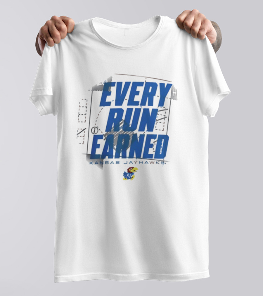 Kansas Jayhawks Every Run Earned 2026 Postseason Dugout T-Shirt