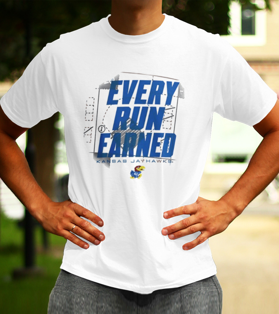 Kansas Jayhawks Every Run Earned 2026 Postseason Dugout T-Shirt