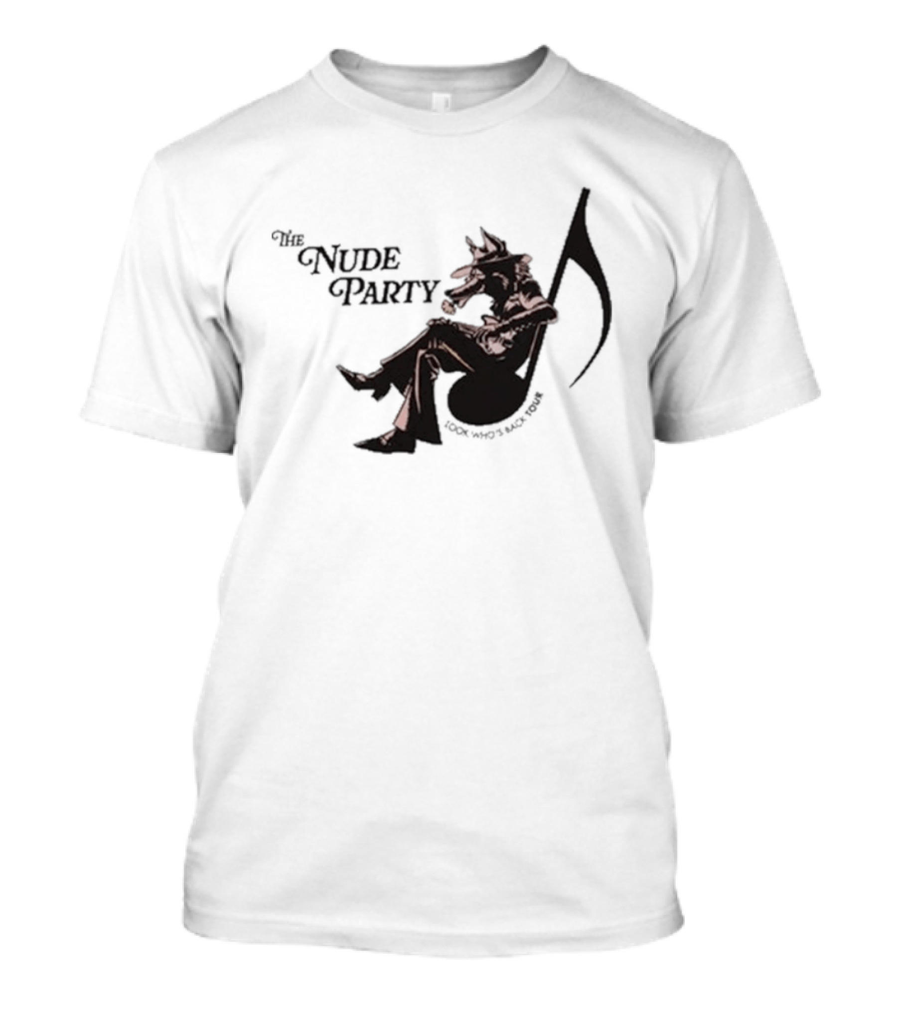 The Nude Party Look Who's Back Tour Resting Cat With Tail T-Shirt