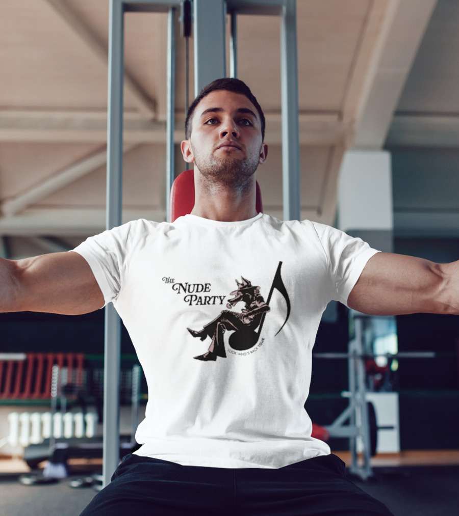 The Nude Party Look Who's Back Tour Resting Cat With Tail T-Shirt