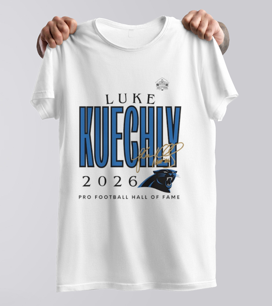 Luke Kuechly Carolina Panthers 2026 Pro Football Hall Of Fame Inductee T-Shirt