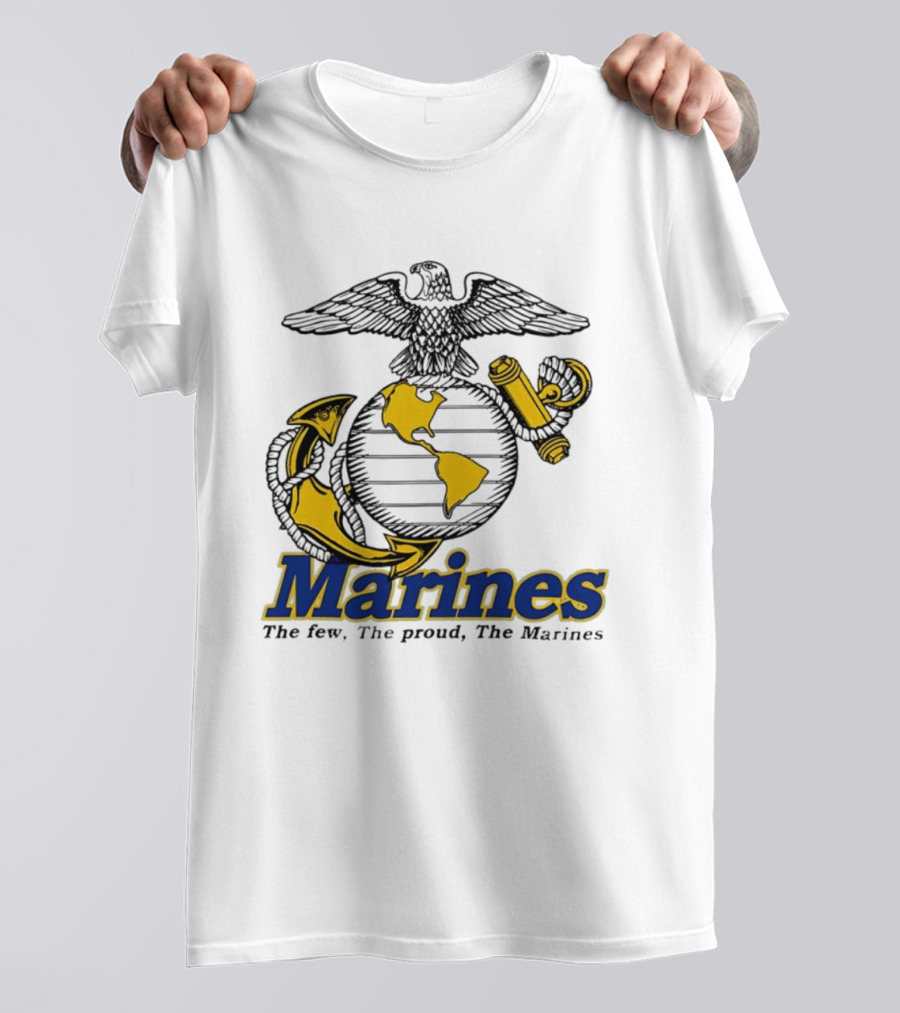 Marines The Few The Proud Eagle Globe Anchor T-Shirt