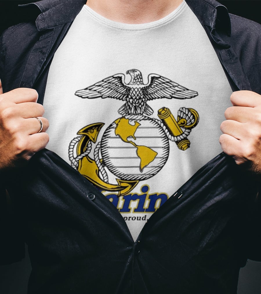 Marines The Few The Proud Eagle Globe Anchor T-Shirt