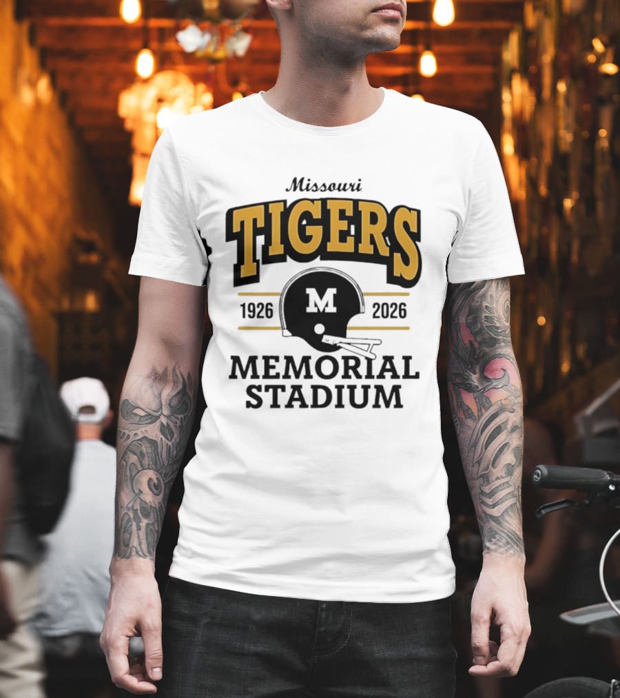Missouri Tigers 1926 2026 Memorial Stadium Helmet T-Shirt