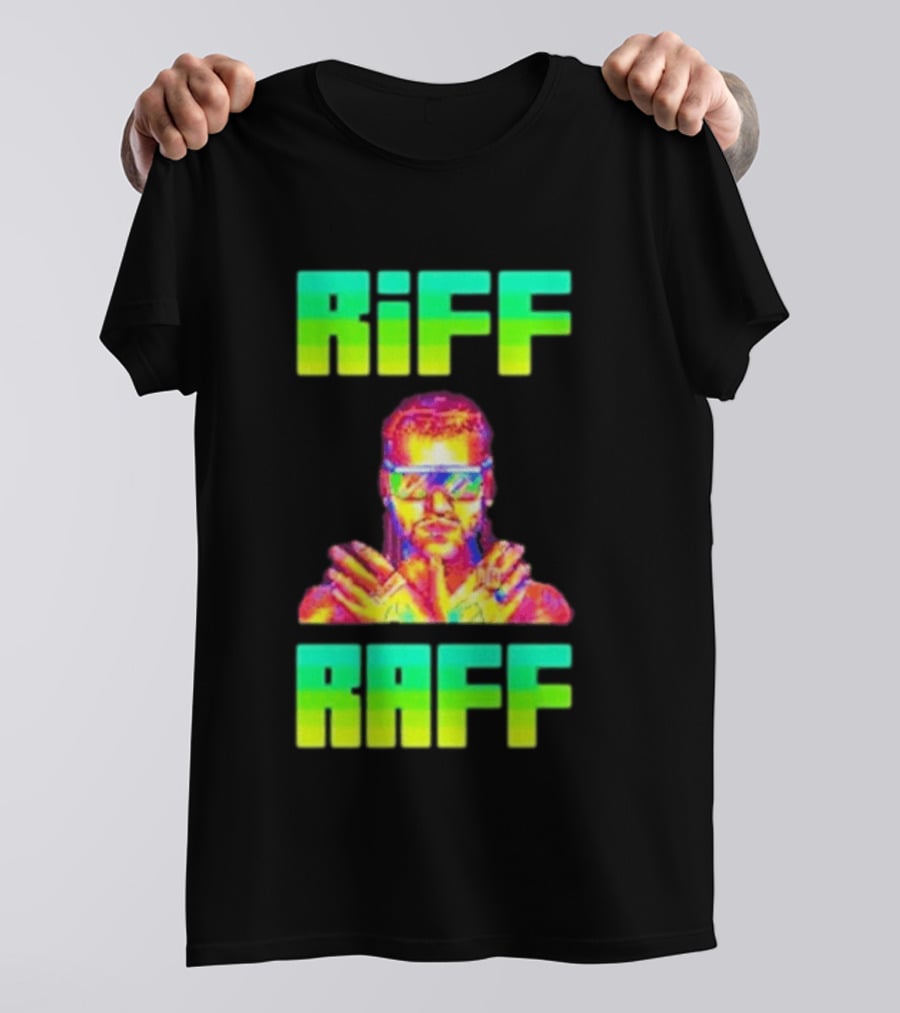 Riff Raff Neon 8 Bit Style Dale Dan Tony T-Shirt