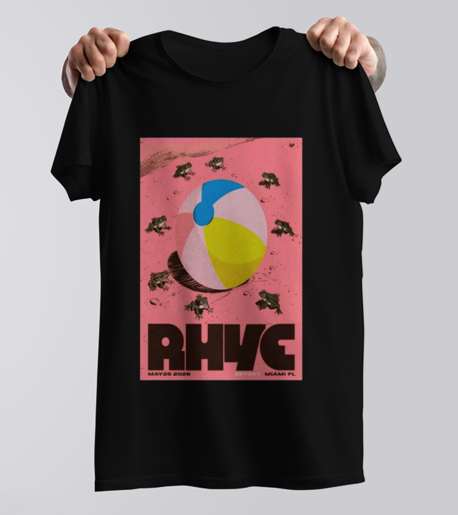 Rhye May 25 2026 ZeyZey Miami FL Tour Beach Ball Frogs T-Shirt