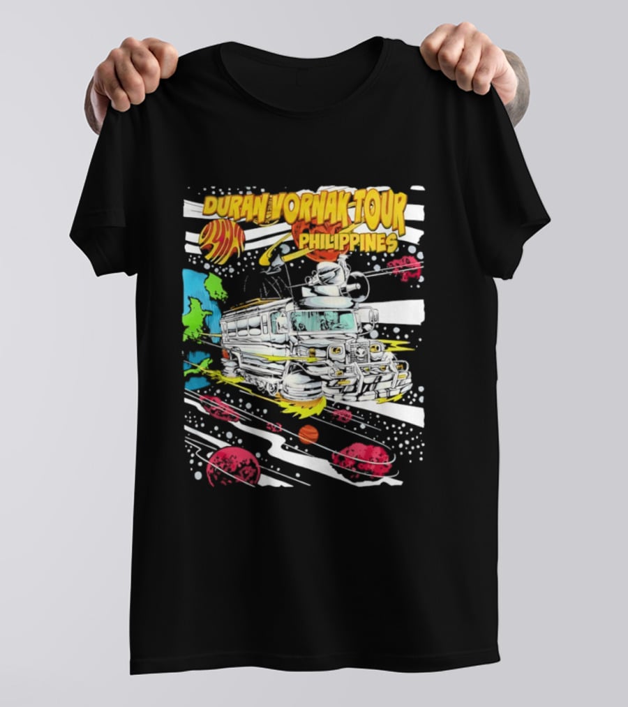 Duran Vornak Tour Philippines Colorful Jeepney Space Adventure T-Shirt
