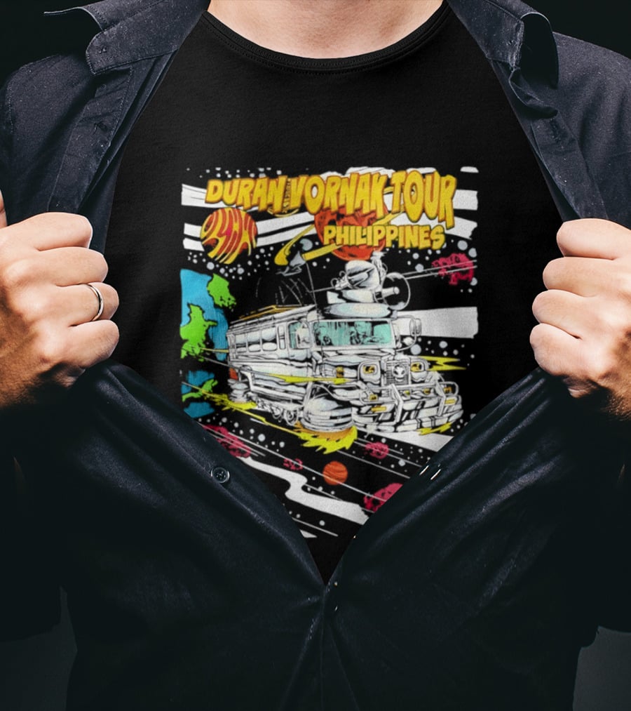 Duran Vornak Tour Philippines Colorful Jeepney Space Adventure T-Shirt