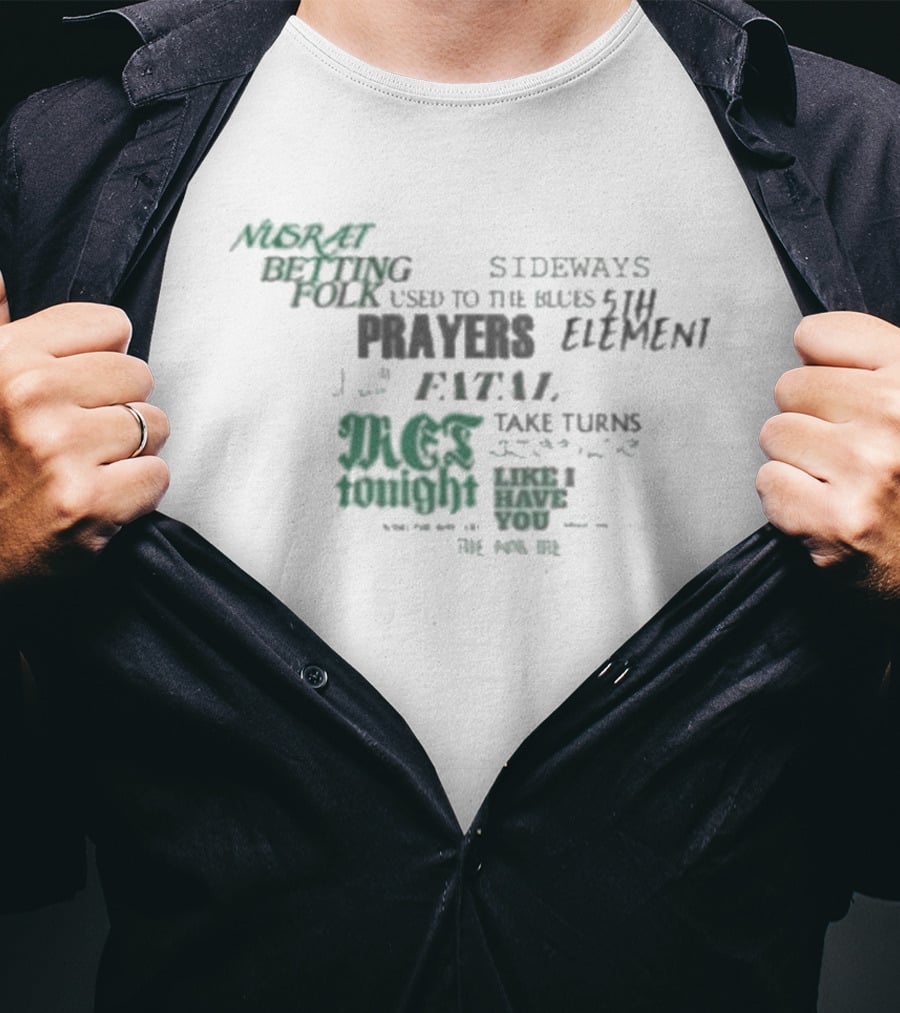 Zayn Konnakol Tracklist Angel Against Tonight Prayers Take Turns Reset T-Shirt
