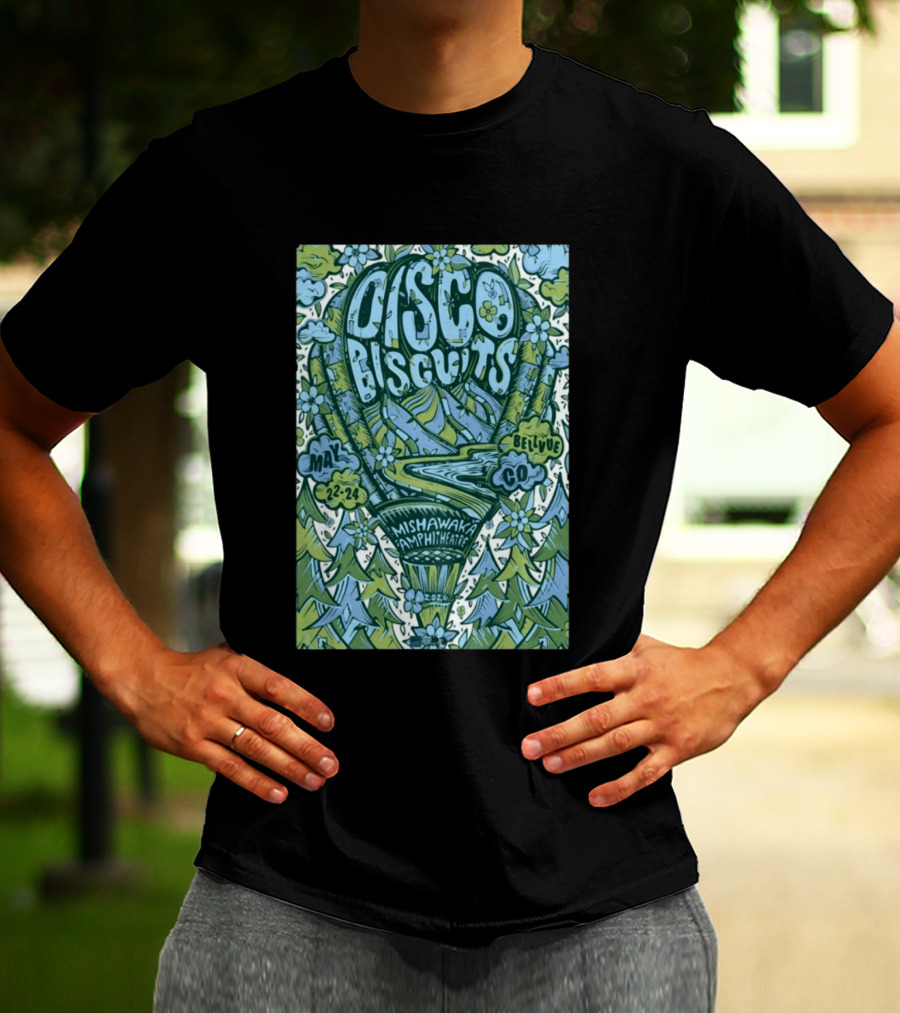 Disco Biscuits Mishawaka Amphitheatre May 22 24 2026 Bellvue CO T-Shirt