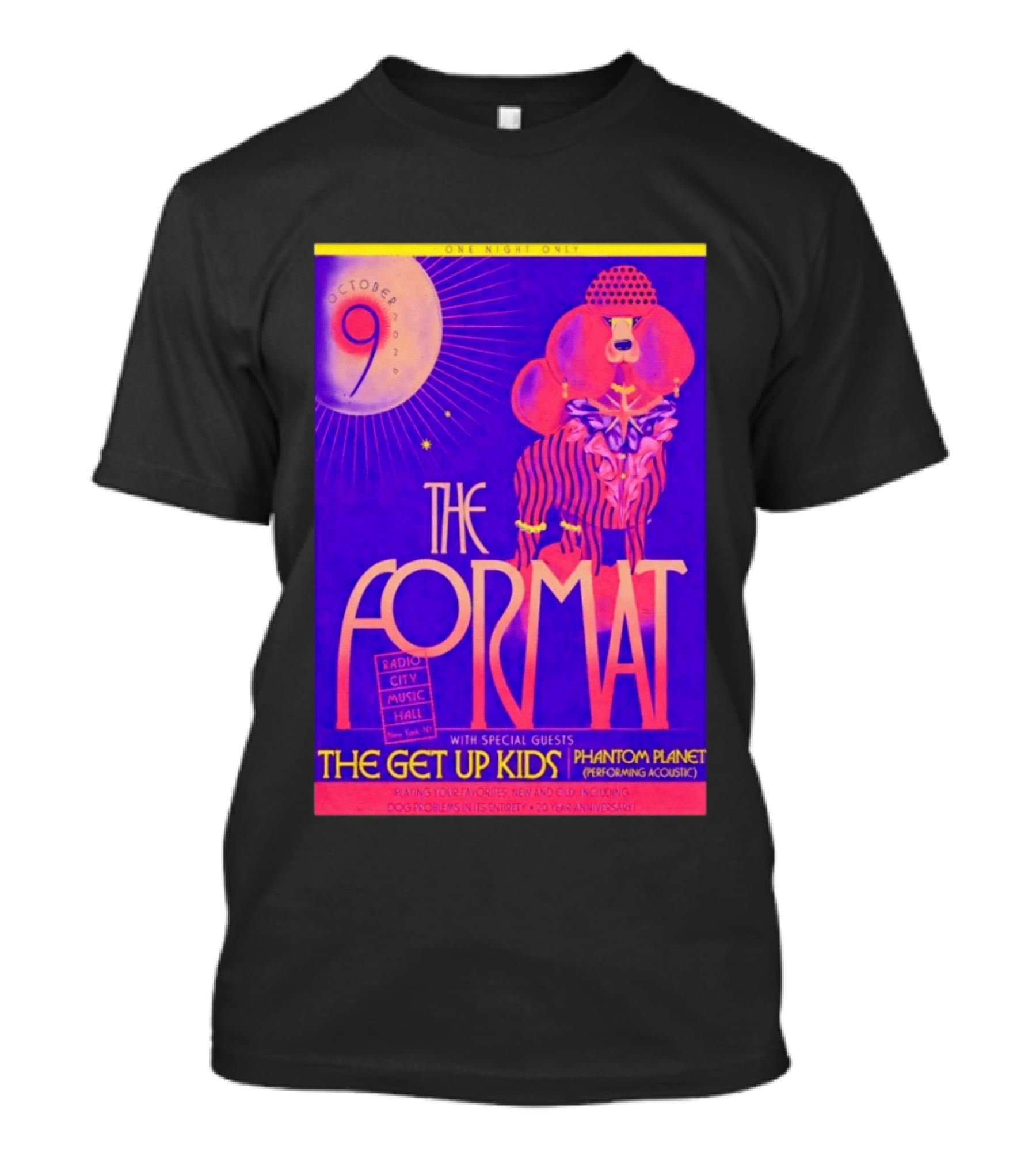 The Format October 9 2026 Radio City Music Hall The Get Up Kids Phantom Planet T-Shirt