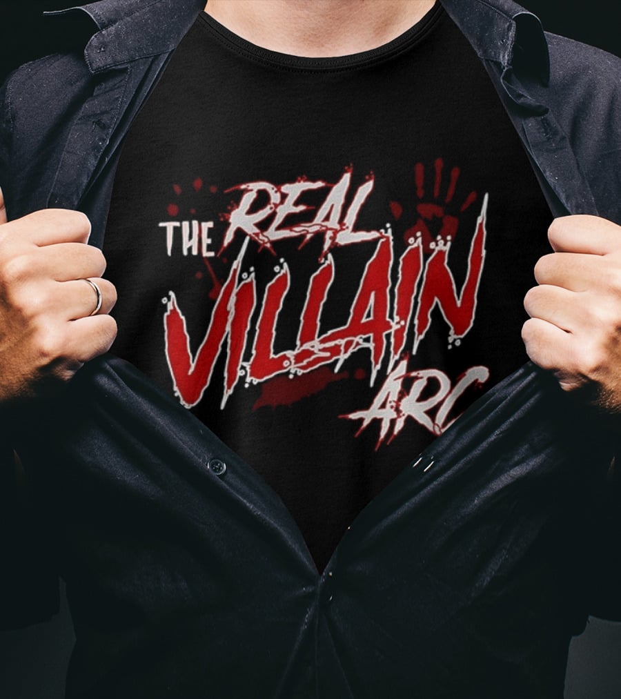 The Real Villain Arc Bloodstained Handprint T-Shirt