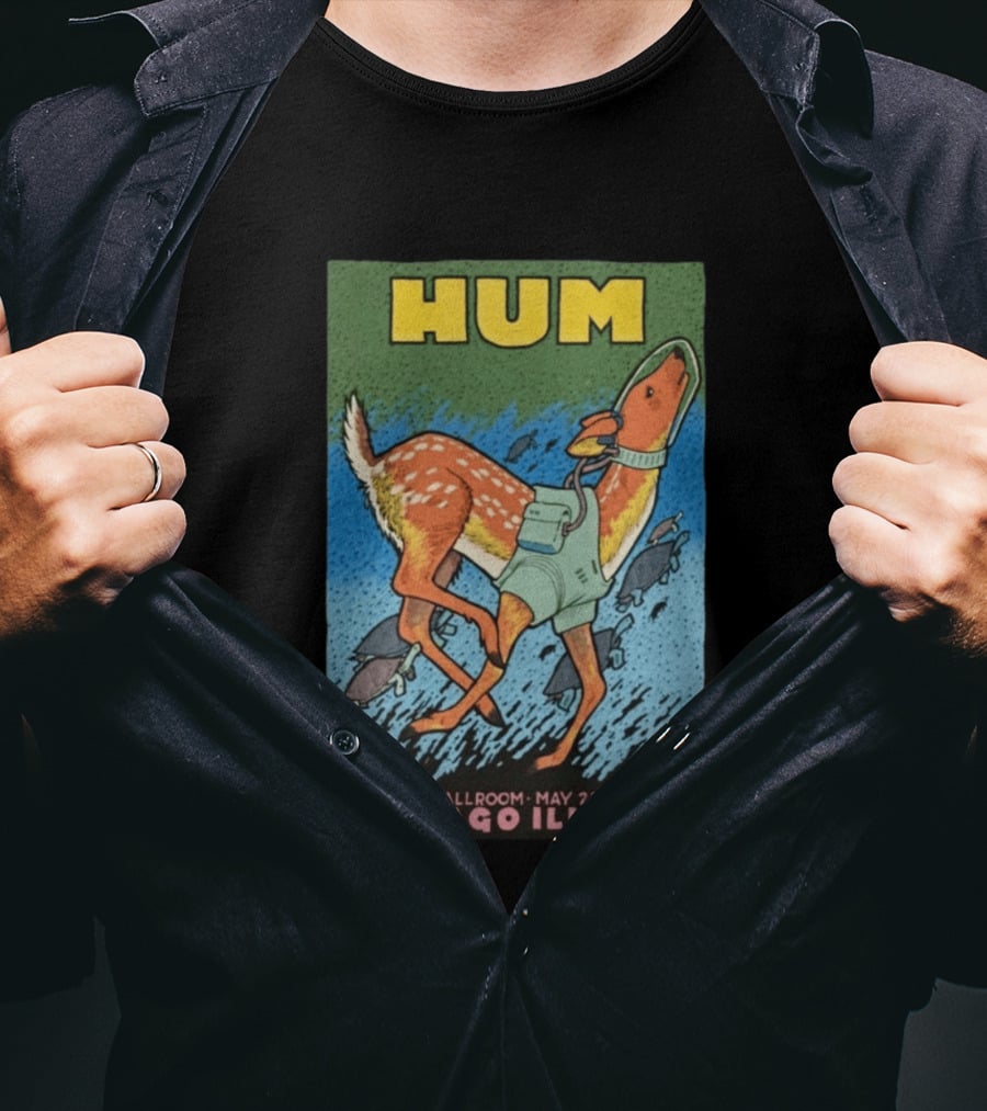 Hum Band Aragon Ballroom Concert Tour Chicago May 22 23 2026 T-Shirt