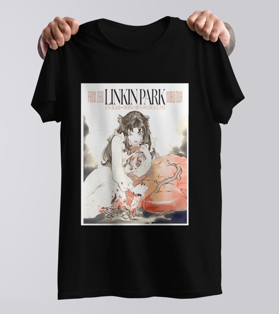 From Zero Linkin Park June 26 2026 Visarno Arena Florence World Tour T-Shirt