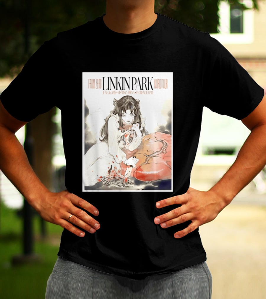 From Zero Linkin Park June 26 2026 Visarno Arena Florence World Tour T-Shirt