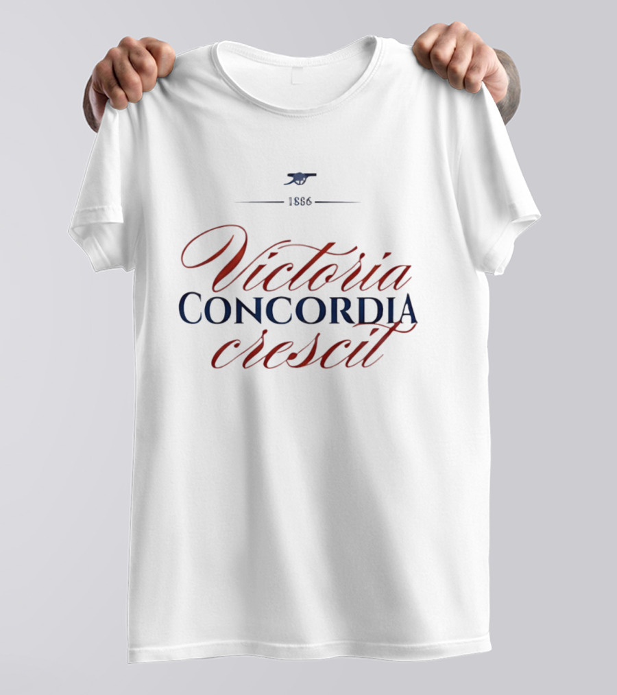 Arsenal FC 1886 Victoria Concordia Crescit T-Shirt