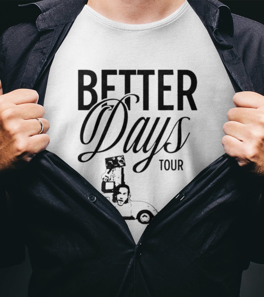 Better Days Tour Vintage Car Graphic Benjamin Ingrosso T-Shirt
