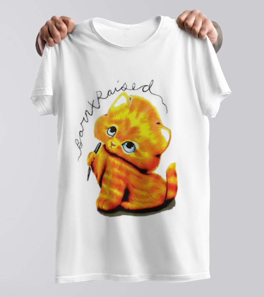 Born X Raised Mischief Orange Cat T-Shirt