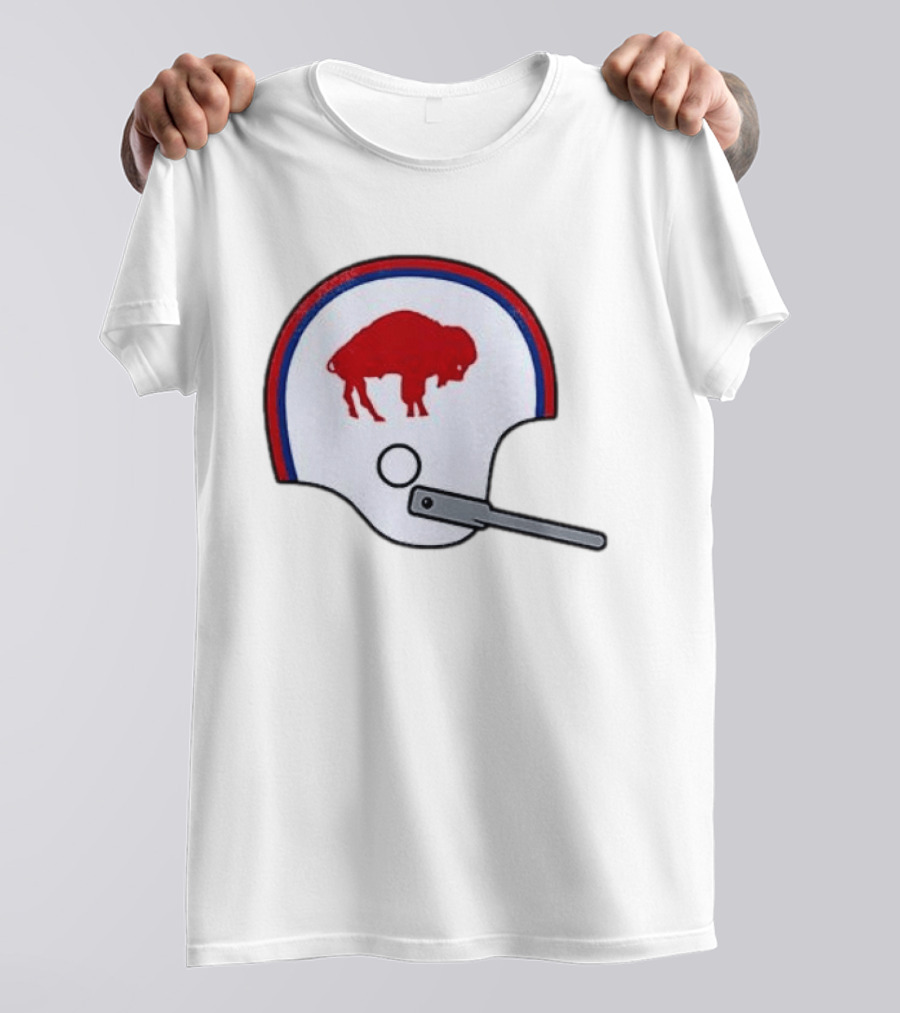 Buffalo Bills Football Team Red And Blue Helmet T-Shirt