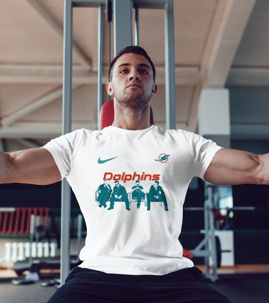 Miami Dolphins Nike Collaboration U2 Band Meeting T-Shirt
