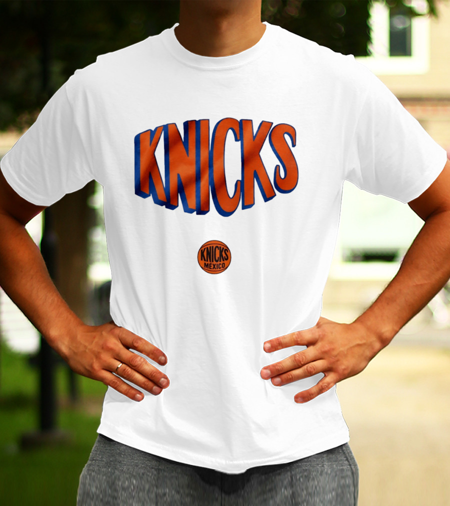 New York Knicks Mexico Basketball Team Knicks Mexico Collaboration T-Shirt