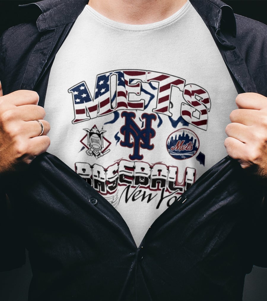 New York Mets Baseball Stars And Stripes Since 1962 T-Shirt