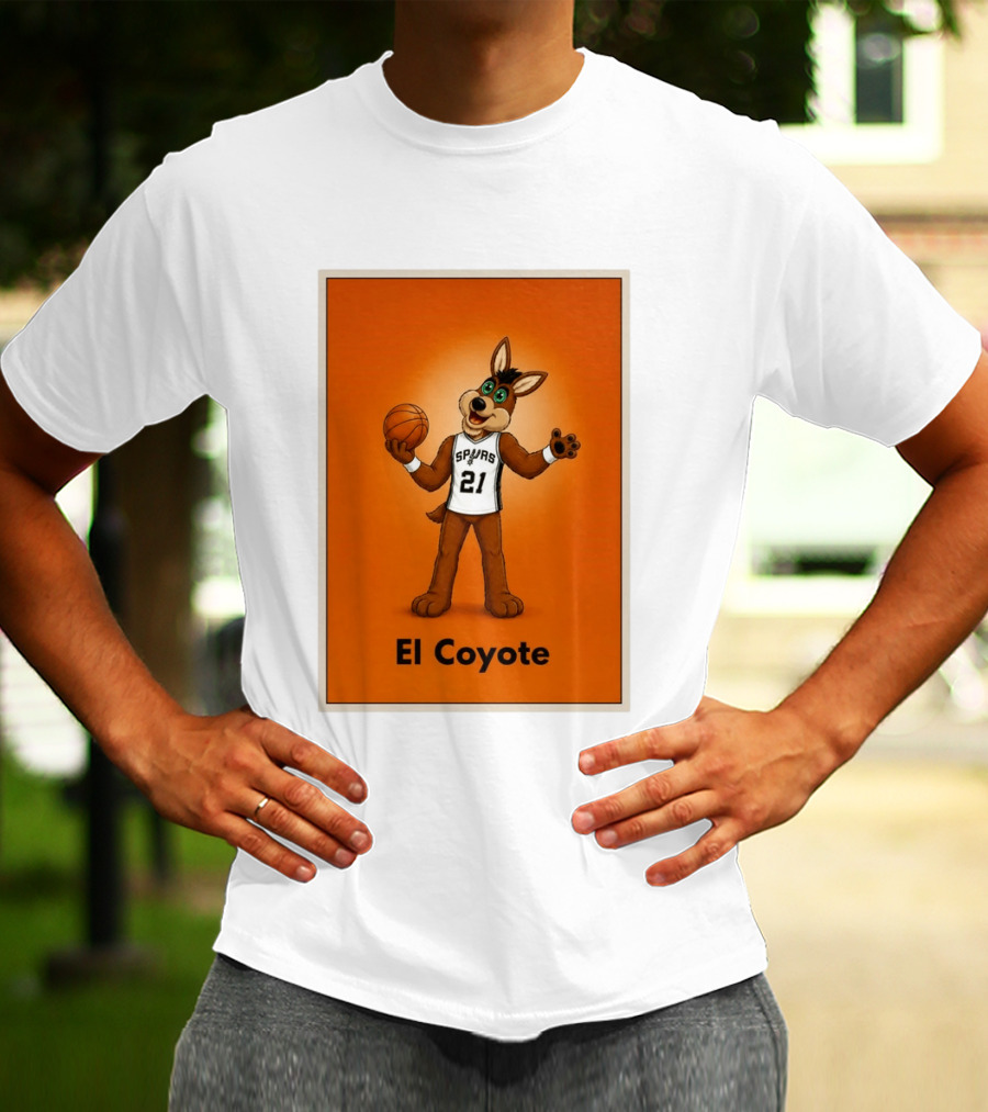 El Coyote Spurs 21 Basketball NBA San Antonio T-Shirt