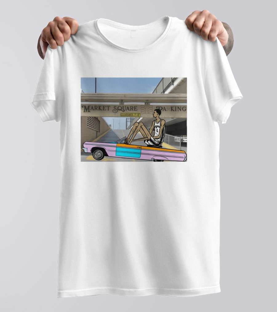 Victor Wembanyama Cruisin' Market Square Spurs 1 T-Shirt