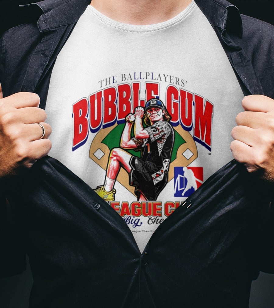 The Ballplayers' Bubble Gum Big League Chew Play Big Chew Big T-Shirt