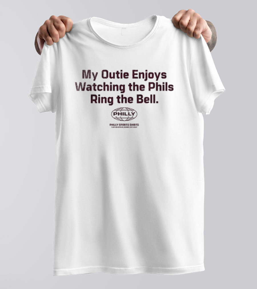 Philadelphia Phillies My Outie Enjoys Ing The Phils Ring The Bell Philly The Fightins T-Shirt