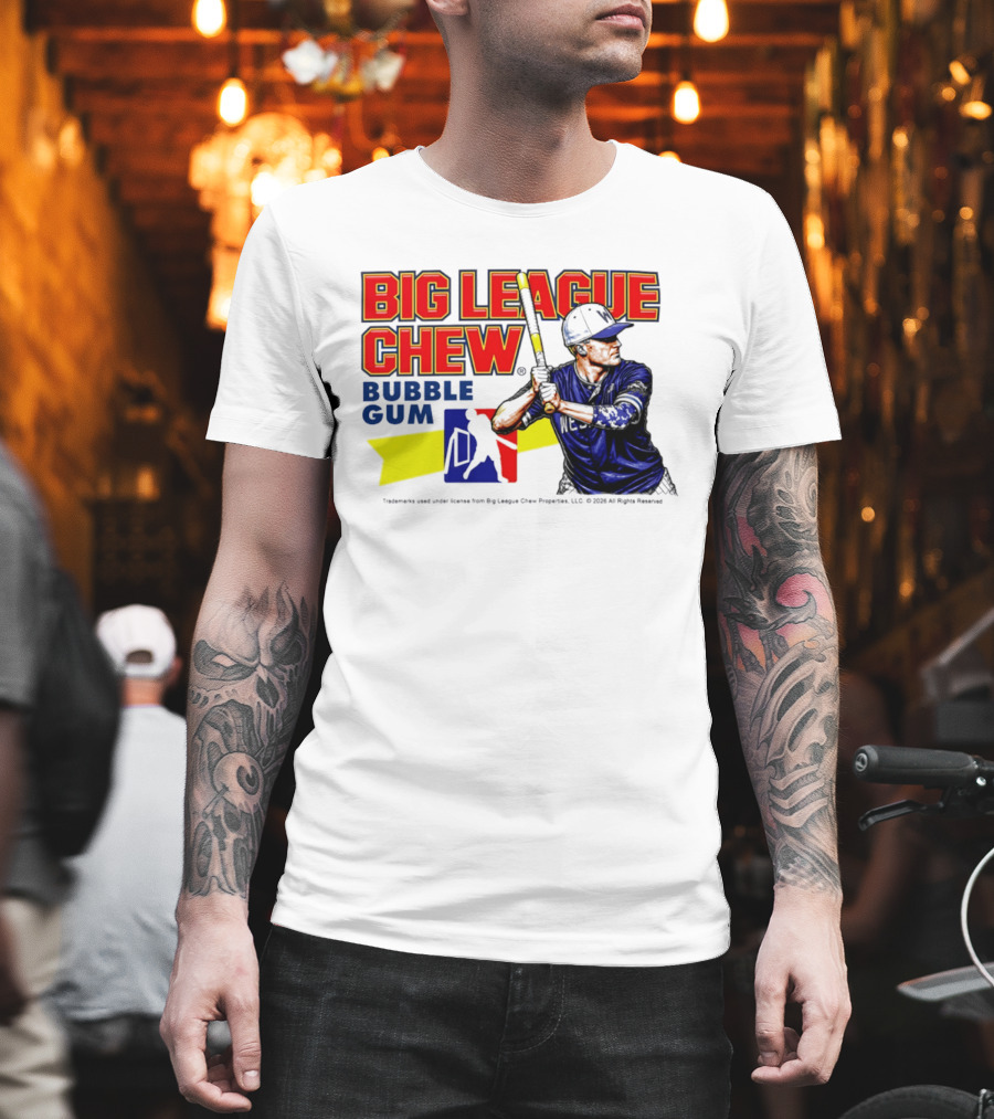 Big League Chew Bubble Gum Baseball Player Kyle Schultz T-Shirt