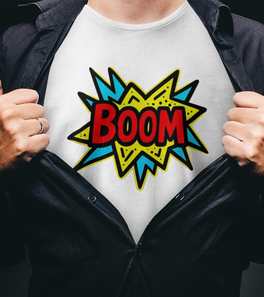 Mackenzie Shirilla Dad Boom Comic Style Burst T-Shirt