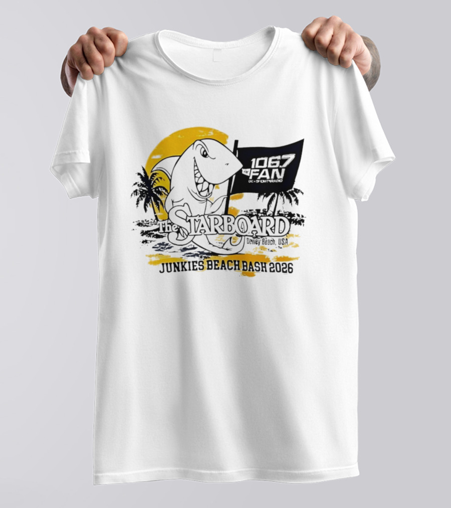 The Starboard 106.7 Junkies Beach Bash Dewey Beach USA 2026 T-Shirt