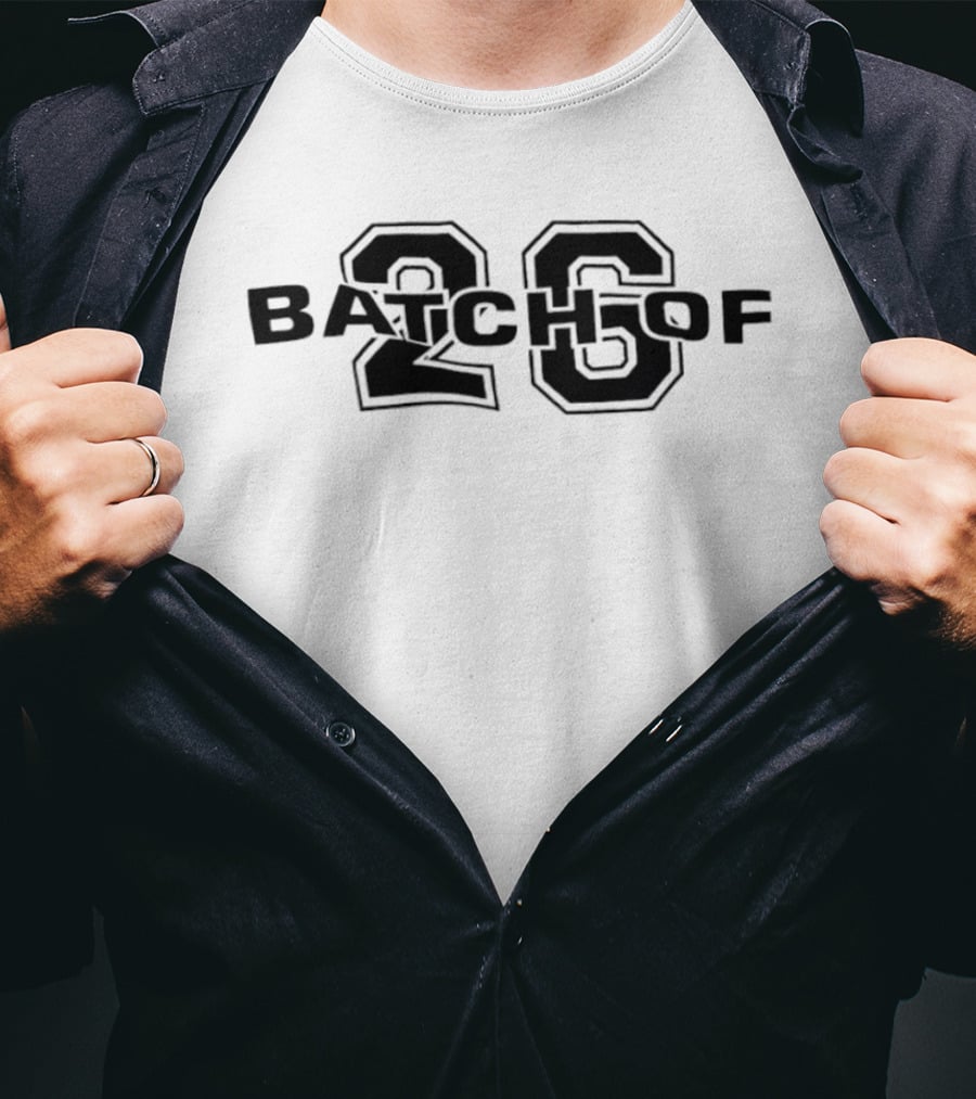 Batch Of 26 Graduation Year Varsity T-Shirt