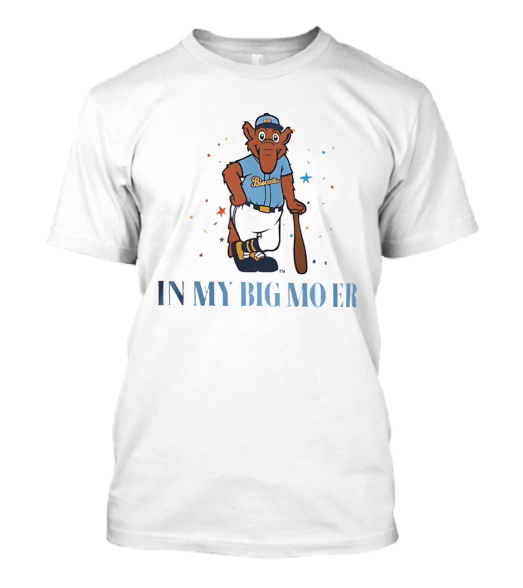 Montgomery Biscuits Big Mo Era Baseball T-Shirt