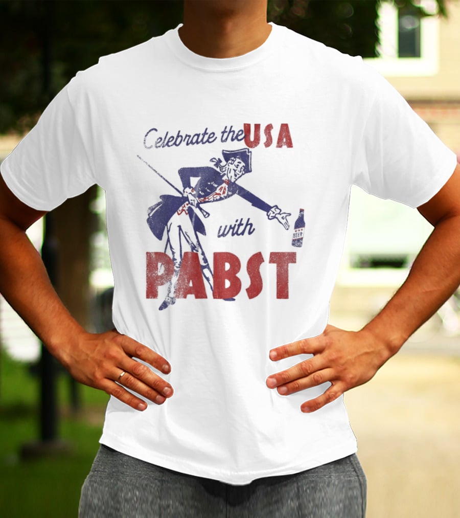 Celebrate The USA With Pabst Patriotic Beer T-Shirt