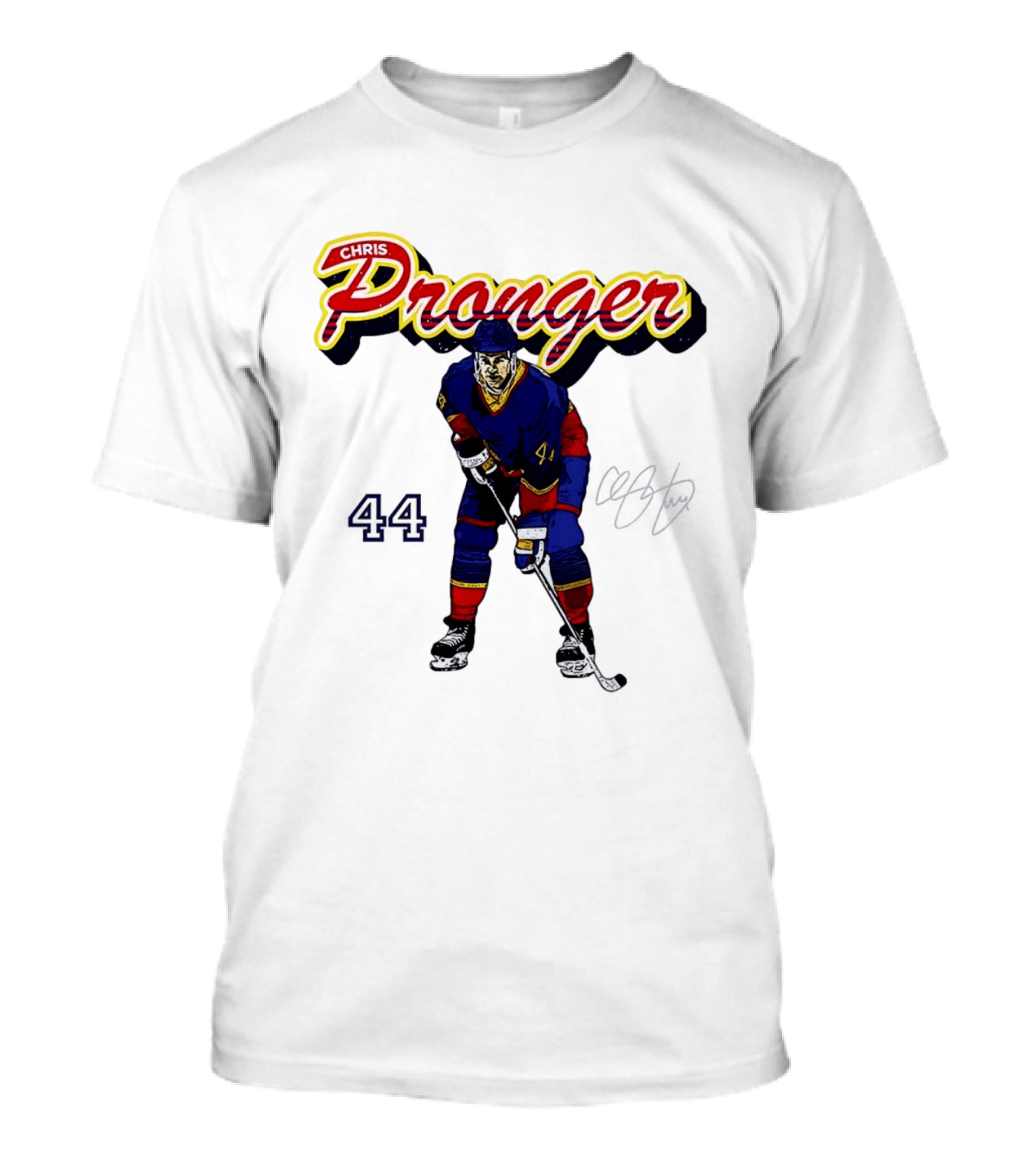 Chris Pronger 44 Edmonton Oilers Hockey Player T-Shirt