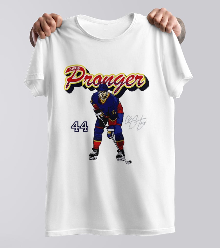 Chris Pronger 44 Edmonton Oilers Hockey Player T-Shirt