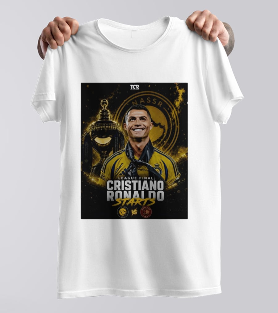 League Final Cristiano Ronaldo Starts Al Nassr Vs Damac Club T-Shirt