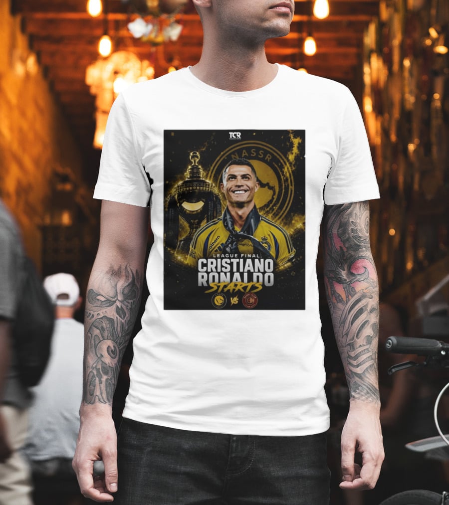 League Final Cristiano Ronaldo Starts Al Nassr Vs Damac Club T-Shirt