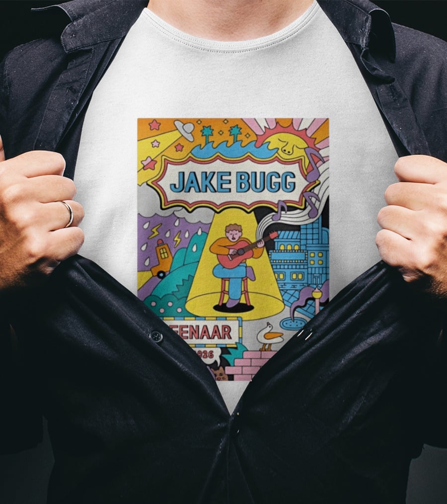 Jake Bugg Effenaar 21 May 2026 Pop Art Style Concert Event T-Shirt